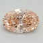 2.08 Ct. Fancy Intense Pink Oval Lab Grown Diamond