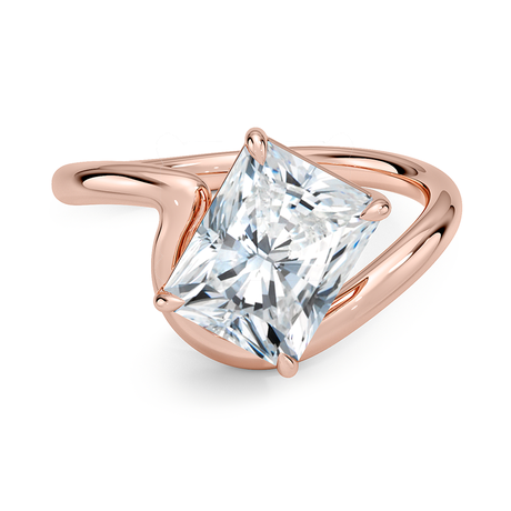 14K Rose Gold Aire Solitaire Ring
