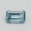 0.74 Ct. Fancy Intense Blue Emerald Lab Grown Diamond