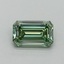 0.52 Ct. Fancy Intense Pacific Green Emerald Lab Grown Diamond