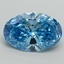 5.02 Ct. Fancy Vivid Blue Oval Lab Grown Diamond