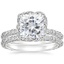 18KW Moissanite Nova Diamond Bridal Set (3/4 ct. tw.), smalltop view