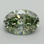 2.19 Ct. Fancy Vivid Green Oval Lab Grown Diamond