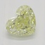 0.71 Ct. Fancy Light Yellow Heart Diamond