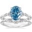 Platinum Nadia Diamond Ring with Yvette Diamond Ring