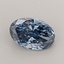 0.78 Ct. Fancy Vivid Blue Oval Lab Grown Diamond