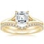 18K Yellow Gold Reverie Ring with Flair Diamond Ring (1/6 ct. tw.)