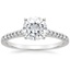 18K White Gold Sonora Diamond Ring, smalltop view