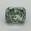 2.23 Ct. Fancy Vivid Green Cushion Lab Grown Diamond