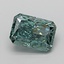 2.13 Ct. Fancy Vivid Bluish Green Radiant Lab Grown Diamond