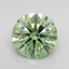 0.96 Ct. Fancy Vivid Green Round Lab Grown Diamond