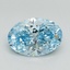 3.09 Ct. Fancy Vivid Blue Oval Lab Grown Diamond