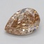 1.00 Ct. Light  Brown Pear Lab Grown Diamond