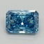3.03 Ct. Fancy Vivid Blue Radiant Lab Grown Diamond