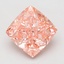 4.10 Ct. Fancy Vivid Pink Cushion Lab Grown Diamond