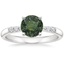 18K White Gold Lark Diamond Ring, smalltop view