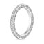 18K White Gold Antique Scroll Engraved Eternity Diamond Ring (2/5 ct. tw.), smallside view