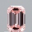 1.05 Ct. Fancy Intense Pink Emerald Lab Grown Diamond