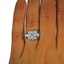 The Aristocrat Ring, smalltop view on a hand