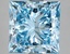 5.05 Ct. Fancy Vivid Blue Princess Lab Grown Diamond