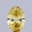 0.45 Ct. Fancy Intense Yellow Oval Lab Grown Diamond
