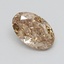 0.33 Ct. Light  Brown Oval Lab Grown Diamond