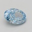 5.03 Ct. Fancy Vivid Blue Oval Lab Grown Diamond
