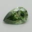 1.08 Ct. Fancy Vivid Green Pear Lab Grown Diamond