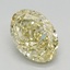 2.40 Ct. Fancy Intense Yellow Oval Lab Grown Diamond