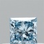 0.31 Ct. Fancy Vivid  Blue Princess Lab Grown Diamond