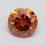1.66 Ct. Fancy Vivid Orange Round Lab Grown Diamond
