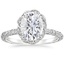 18K White Gold Nova Halo Diamond Ring (1/2 ct. tw.), smalltop view