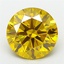 3.59 Ct. Fancy Vivid Yellow Round Lab Grown Diamond