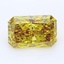 2.55 Ct. Fancy Vivid Grayish Yellow Radiant Lab Grown Diamond