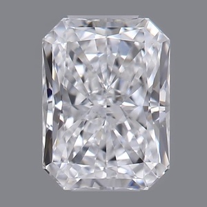 Radiant diamond — real photo