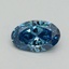 0.70 Ct. Fancy Vivid Blue Oval Lab Grown Diamond