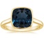 18K Yellow Gold Luna 2mm Bezel Ring, smalltop view