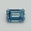 1.02 Ct. Fancy Vivid Blue Emerald Lab Grown Diamond