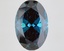 6.03 Ct. Fancy Deep Blue Oval Lab Grown Diamond