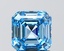 1.76 Ct. Fancy Vivid Blue Asscher Lab Grown Diamond
