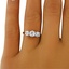 The Perugia Ring, smalltop view on a hand