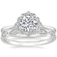 Platinum Coralie Diamond Ring with Cadenza Diamond Ring (1/10 ct. tw.)