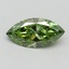1.00 Ct. Fancy Vivid Green Marquise Lab Grown Diamond