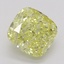 1.01 Ct. Fancy Intense Yellow Cushion Diamond