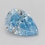 1.01 Ct. Fancy Vivid Blue Pear Lab Grown Diamond