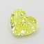 1.23 Ct. Fancy Vivid Yellow Heart Lab Grown Diamond