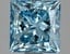 3.28 Ct. Fancy Vivid Blue Princess Lab Grown Diamond