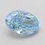 1.05 Ct. Fancy Vivid Blue Oval Lab Grown Diamond
