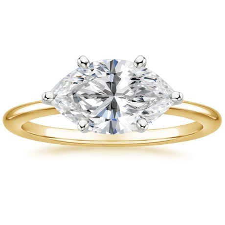 Horizontal Petite Comfort Fit Solitaire Ring - Brilliant Earth