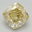 2.29 Ct. Fancy Intense Yellow Cushion Lab Grown Diamond